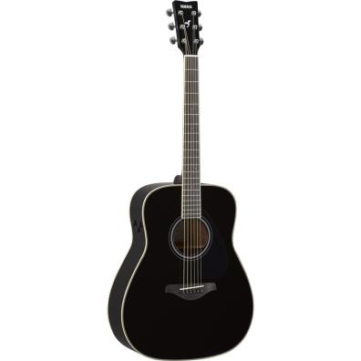 Yamaha FG-TA TransAcoustic Black Acoustic Guitar